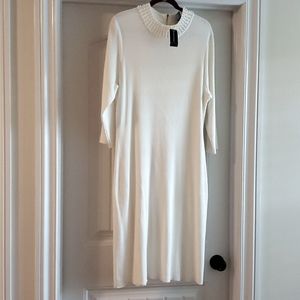 Ashley Stewart Pearl Midi Sweater Dress